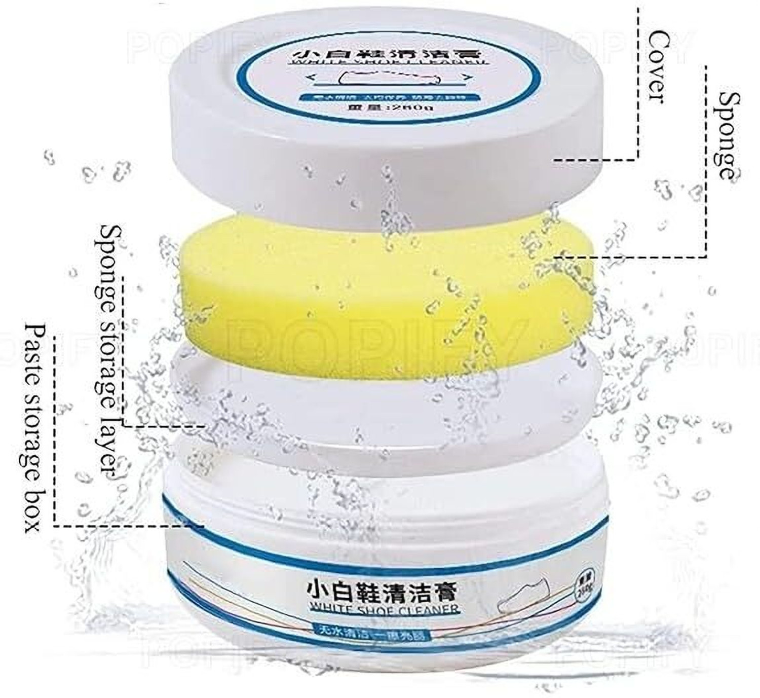 Image of STARVOKES White Shoe Cleaning Cream | Sneaker Stain Cleaning Cream Cleaner