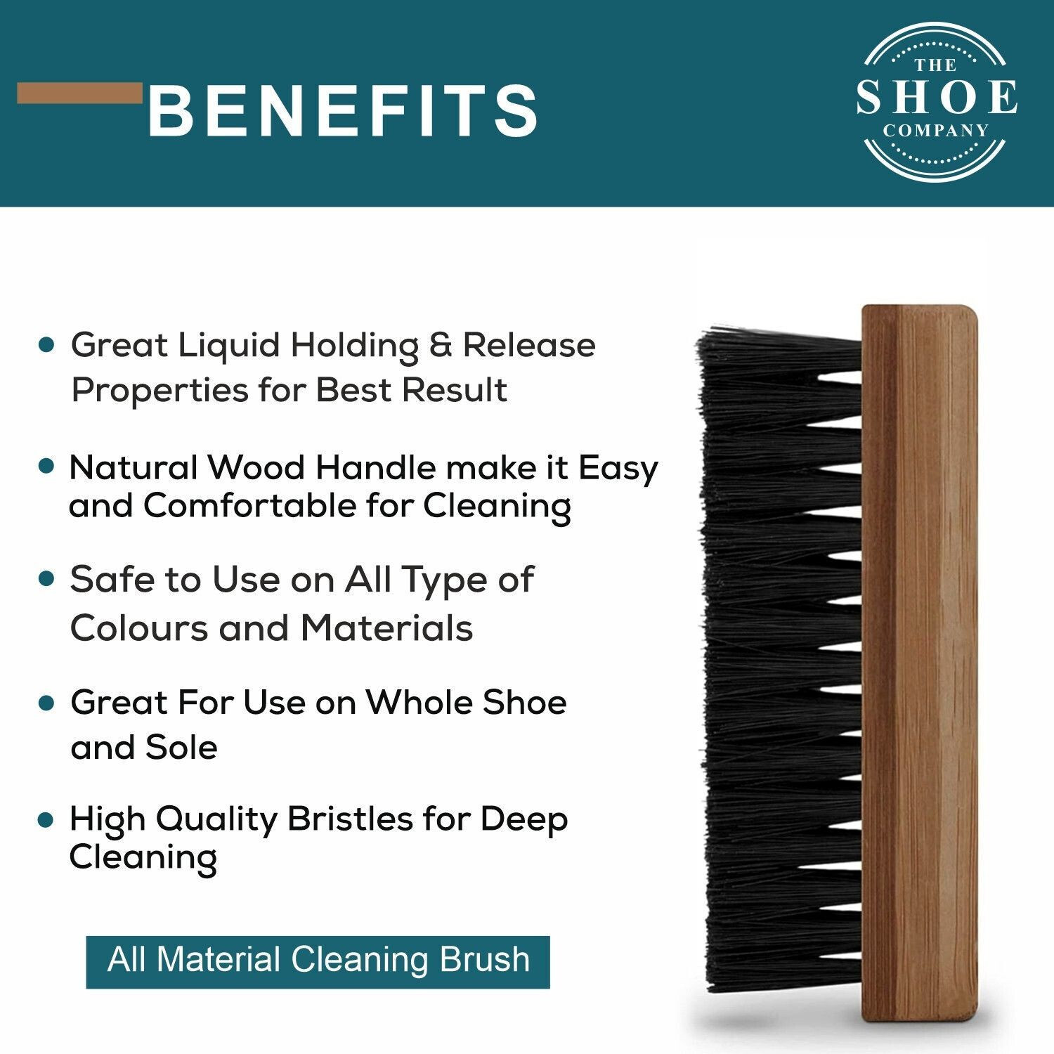 Image of THE SHOE COMPANY Shoe & Sneaker Cleaner 250 Ml And 1 Brush And Shine Sponge And Microfiber Cloth Cleaner