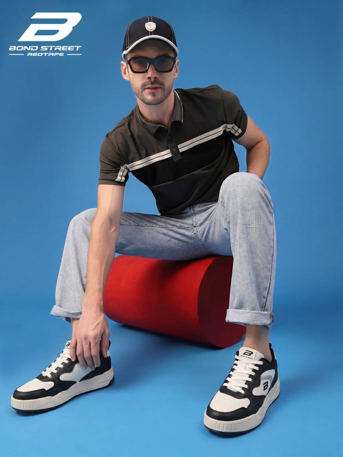 Bond Street Red Men's Casual Sneakers - Image 4