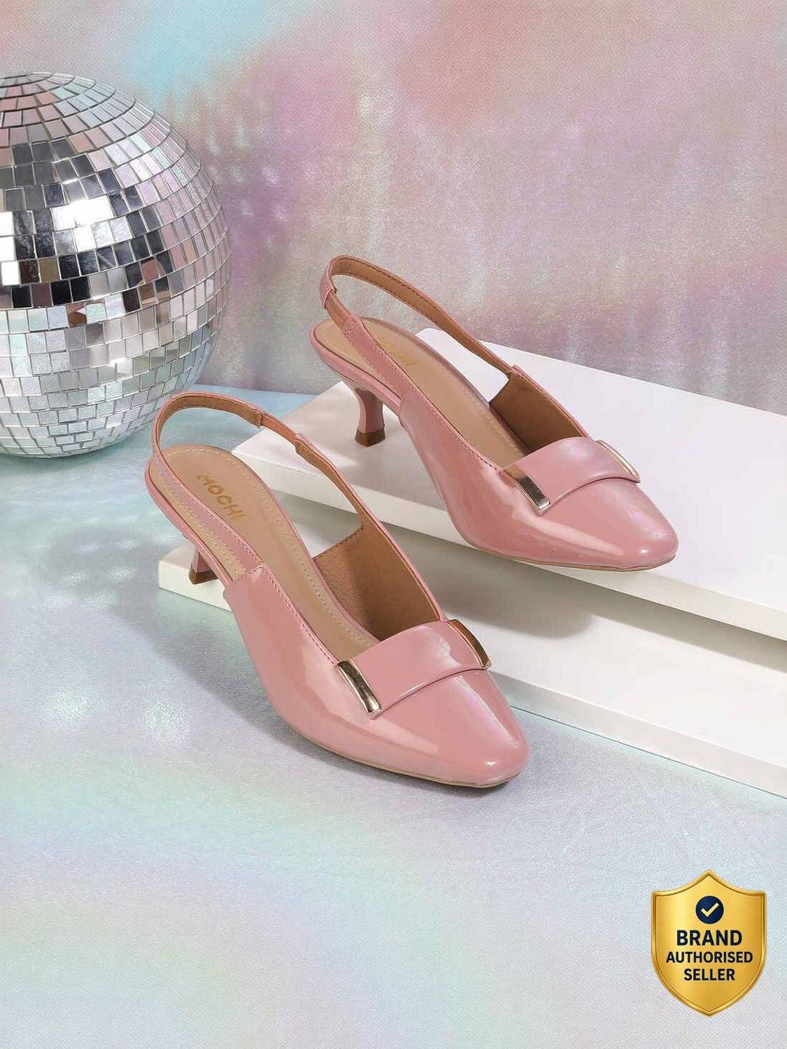 Image of MOCHI KittenPumpswithBuckles Slip On Sneakers For Women