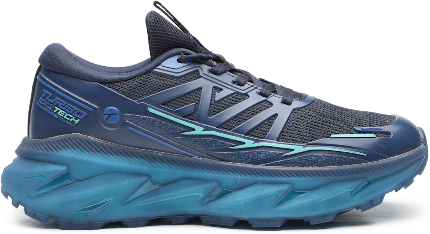 Image of action Athleo TURBO-2201 Lightweight Breathable Comfortable Sports Lace-Ups Running Shoes For Men