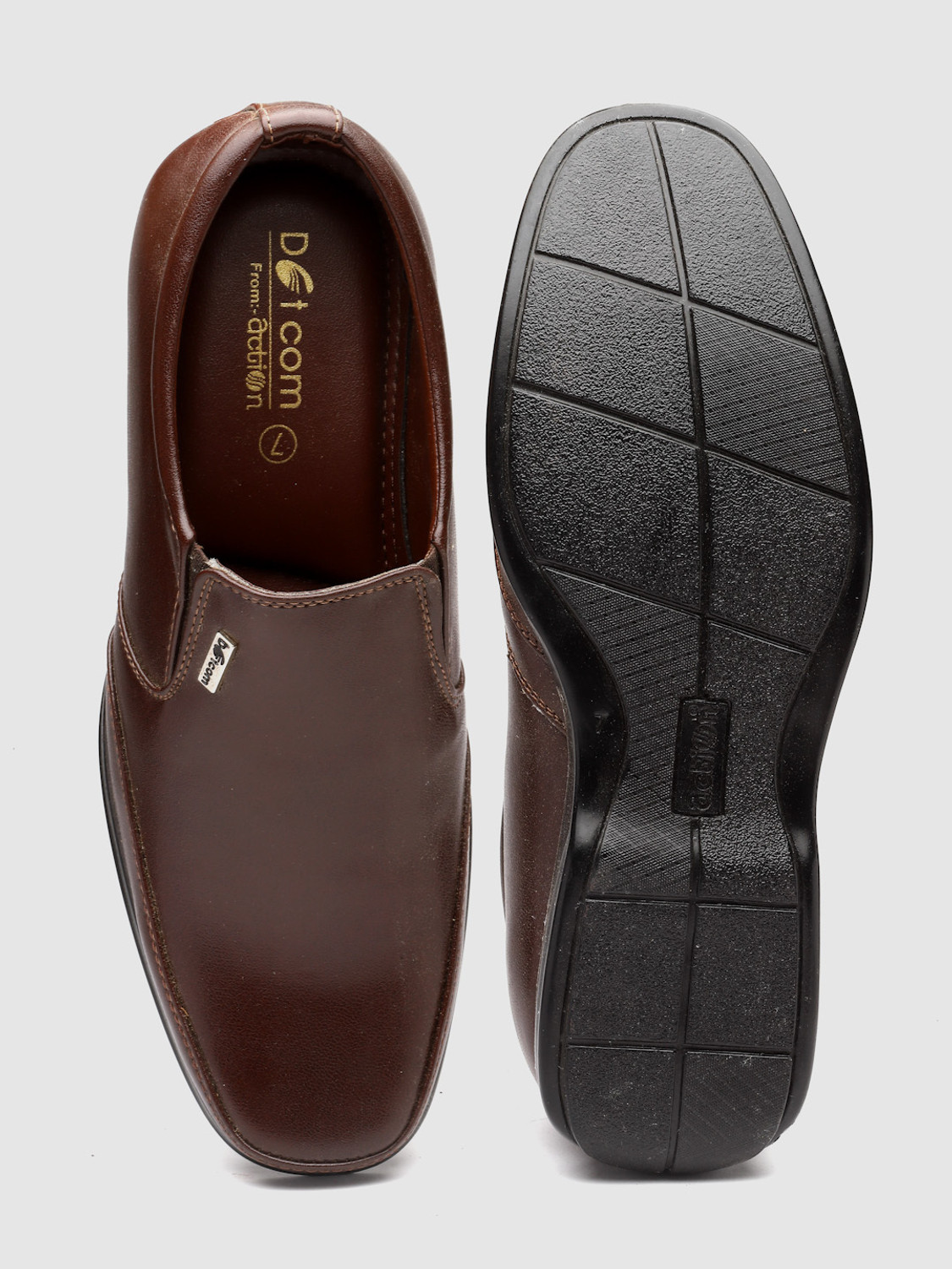 Image of action DOTCOM D-34 Microfiber Classic Comfortable Retro Durable Casual Slip-On Monk Strap For Men