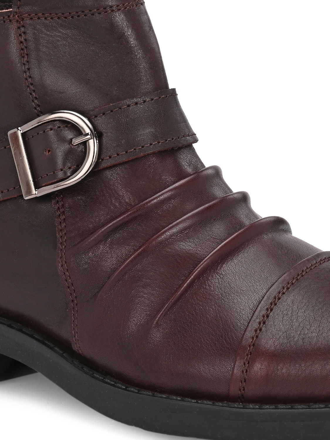 Image of MONDAIN Casual Leather Boots for Men | Genuine Leather Upper | TPR Sole Boots For Men