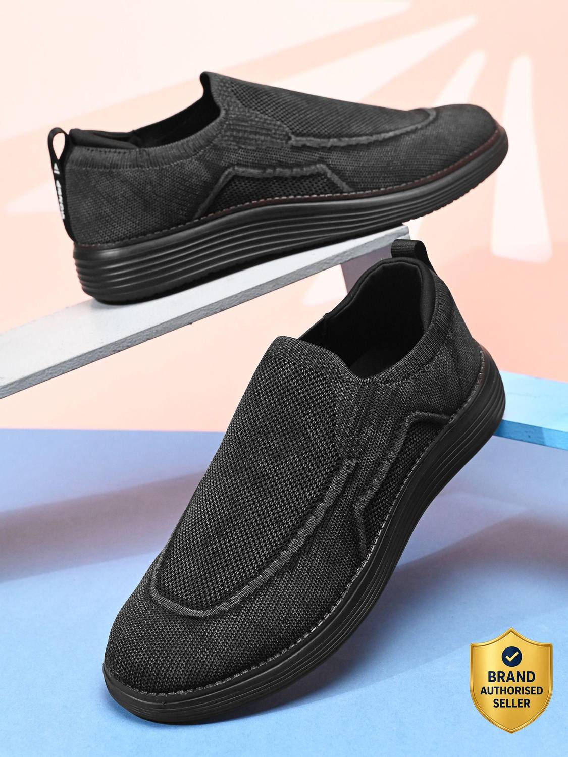 Abros DANIMOFF Men's Black Walking Shoes - Image 1