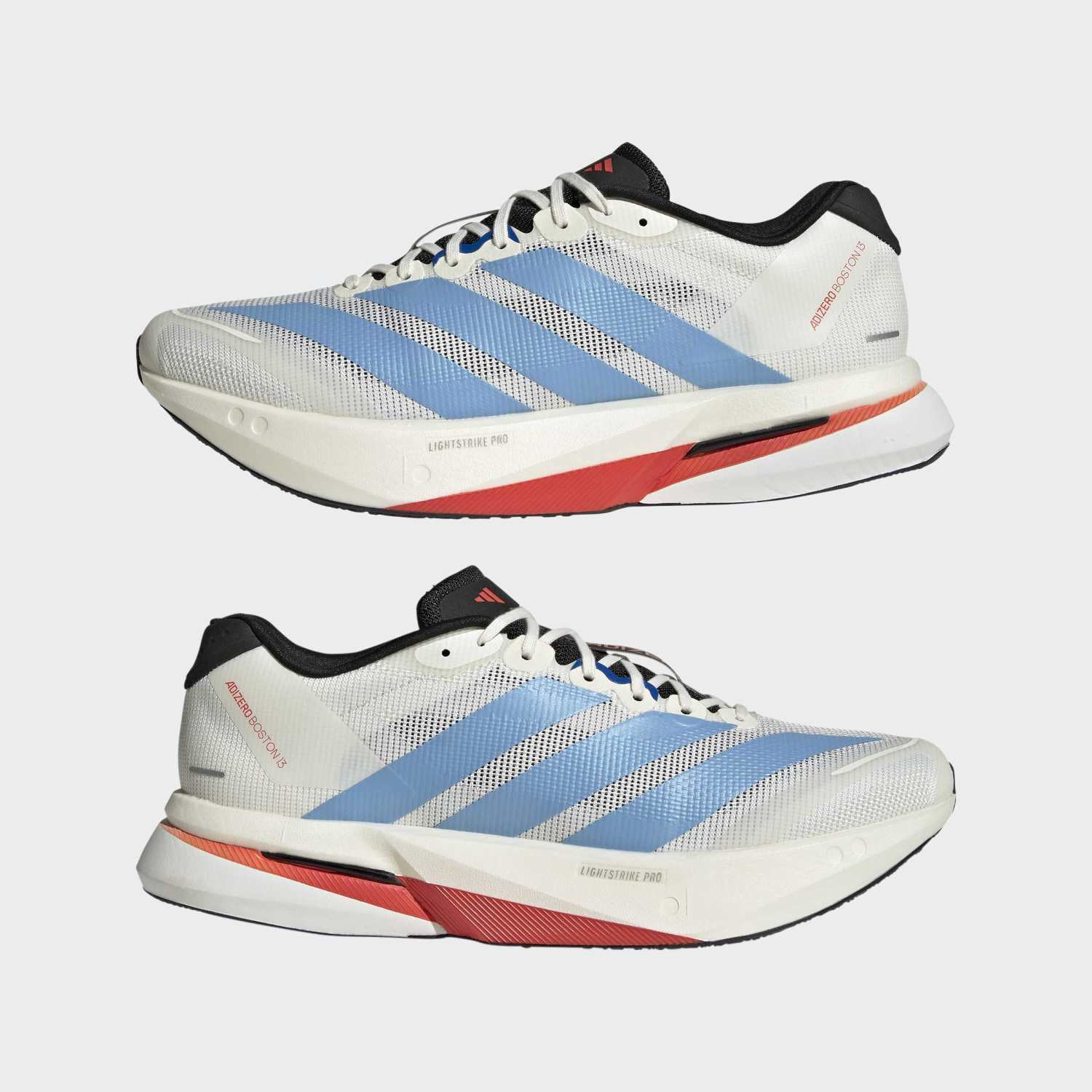 Image of ADIDAS Adizero Boston 13 Running Shoes For Men (White, 10)