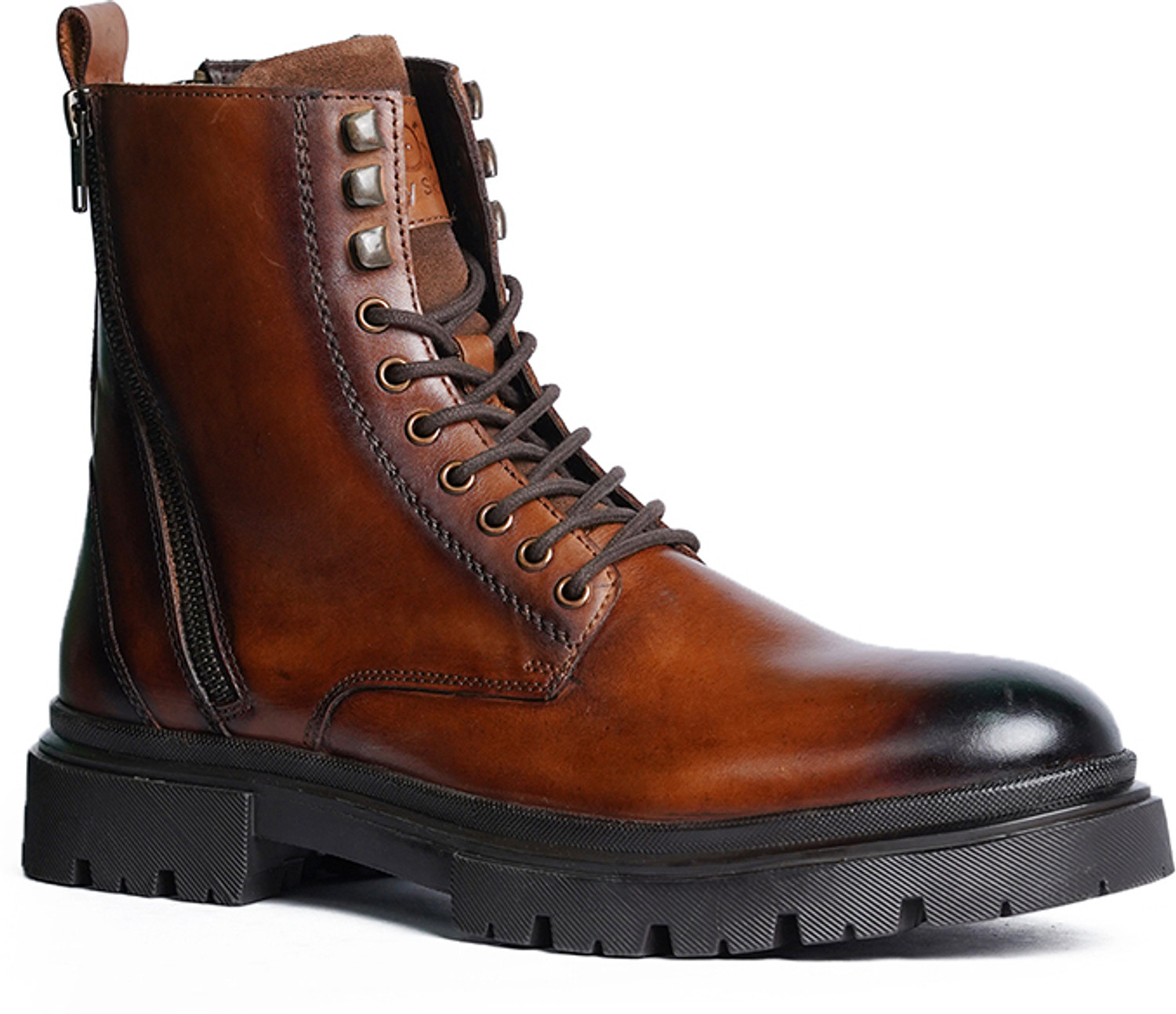 Image of GUYSKALER Miraga - Tan T.P.R Sole | Premium Leather Boots Party Wear For Men