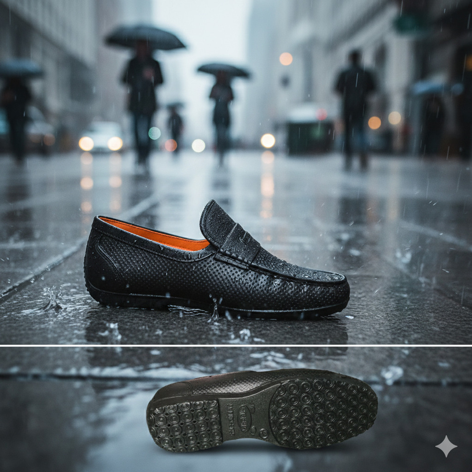 Image of Aanbaan mens waterproof shoes for farmers use factory use camical use and dust proof Loafers For Men