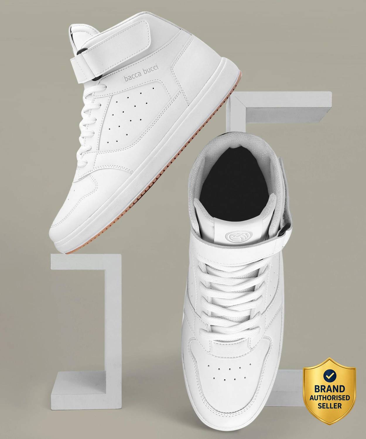 bacca bucci Comfortable Sneakers For Men White - Image 1
