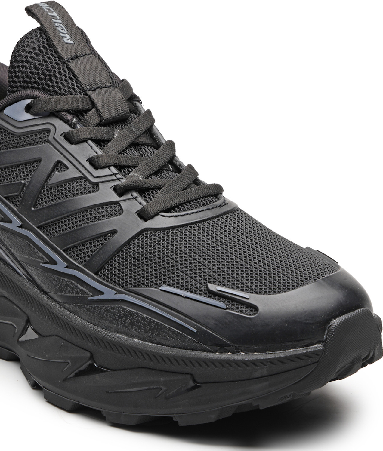 Image of action Athleo TURBO-2201 Lightweight Breathable Comfortable Sports Lace-Ups Running Shoes For Men