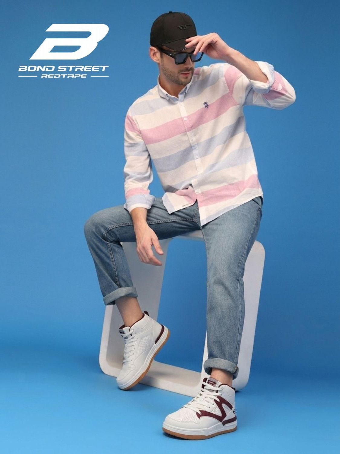 Image of Bond Street By Red Tape Men's Casual Sneakers | Lightweight, Comfortable & Durable Fashion Sneakers For Men