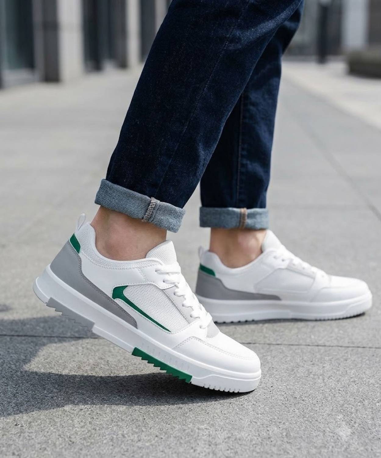 Reefox Green Casual Sneakers For Men - Image 2