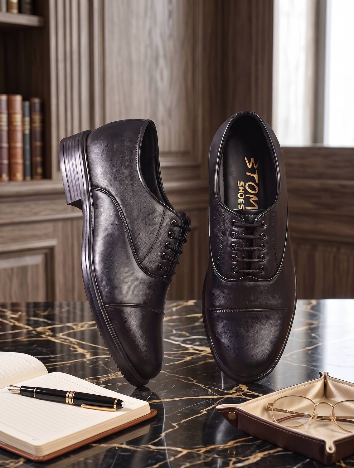 BTOM Lightweight Faux Leather and Oxford Shoes for Men Boots For Men Oxford For Men
