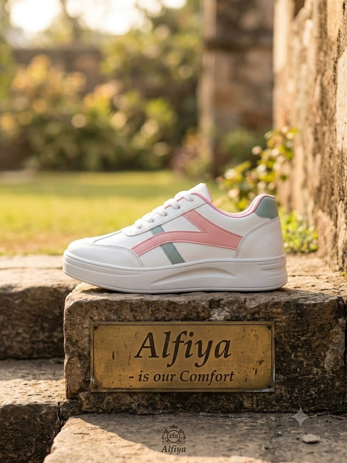 Image of ZF - ALFIYA Stylish Women's sneakers shoes (Black) Sneakers For Women