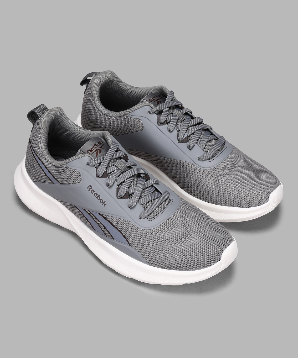 Image of REEBOK Running Shoes For Men (Grey, 8)