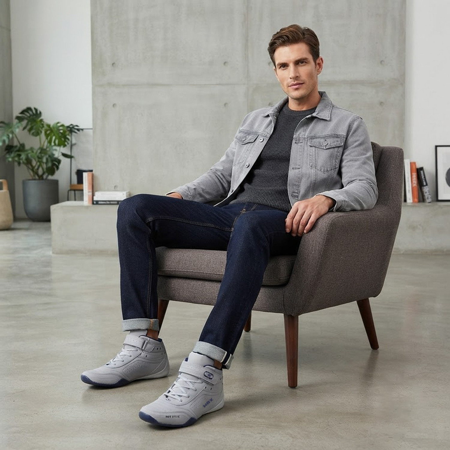 Image of HRX by Hrithik Roshan Running Shoes For Men (Grey, 7)