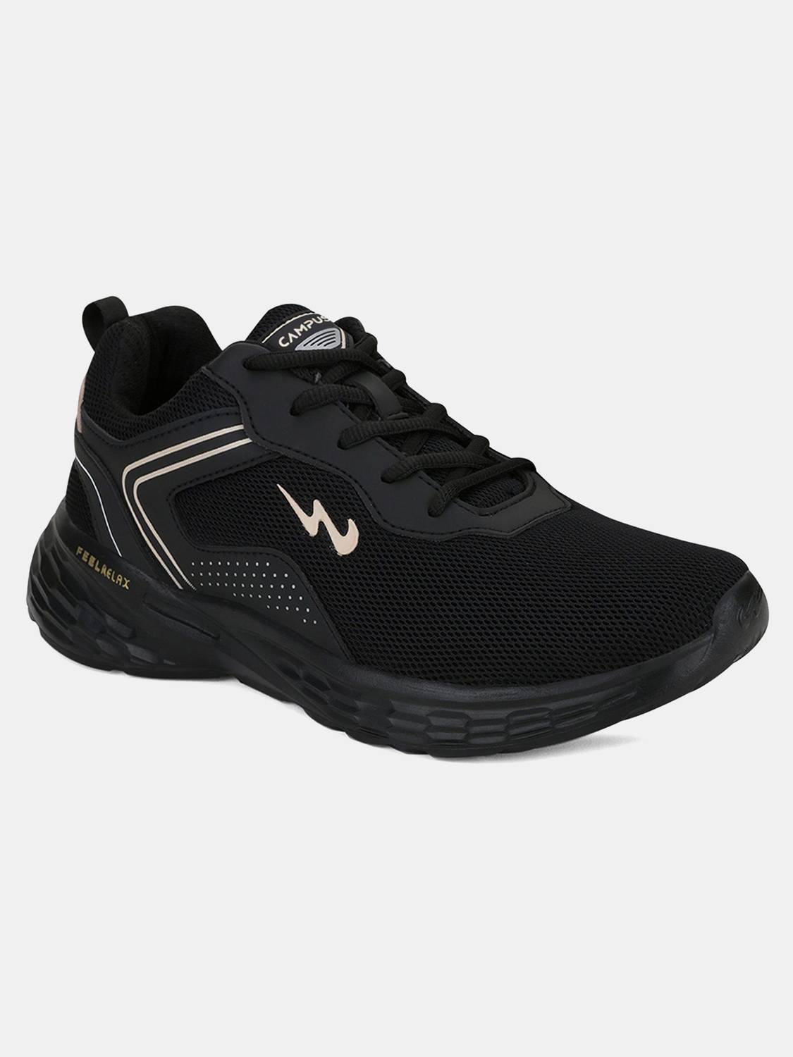 CAMPUS KOSMO PRO Black Running Shoes For Men - Image 2