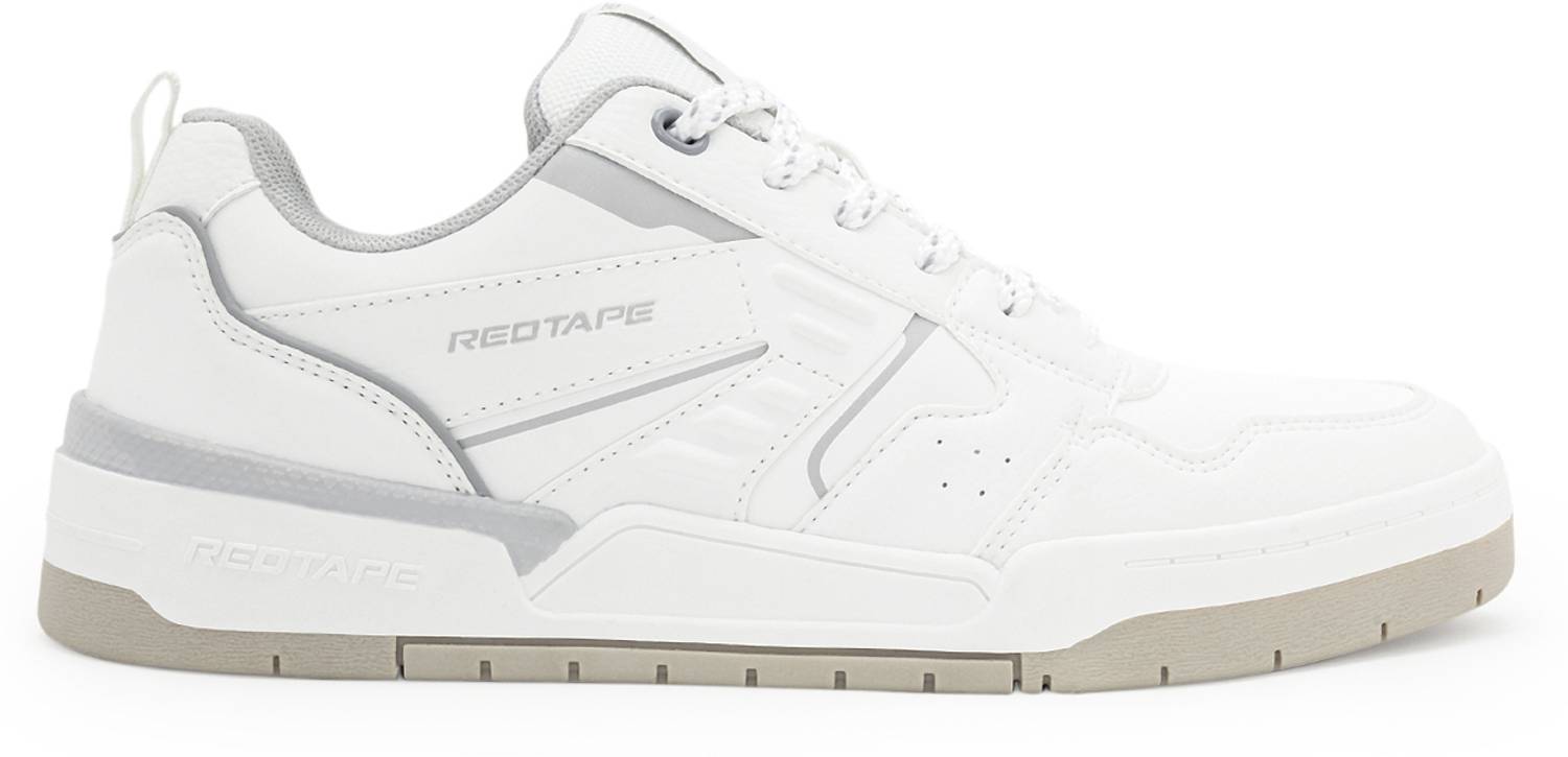 RED TAPE Men's Grey White Low Cut Sneakers - Image 2