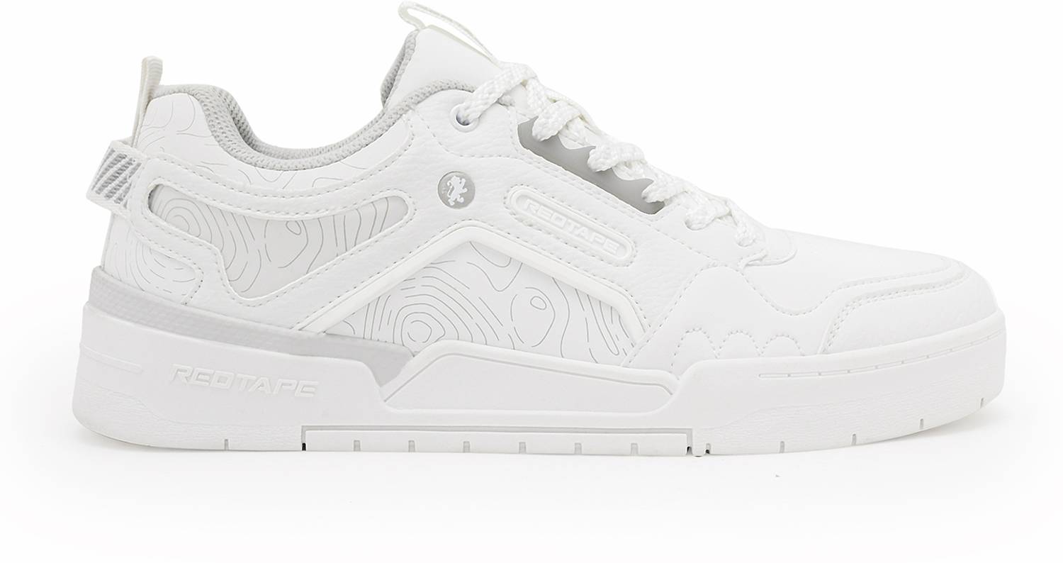 RED TAPE Low Cut Lifestyle Sneakers for Men in Grey White - Image 2