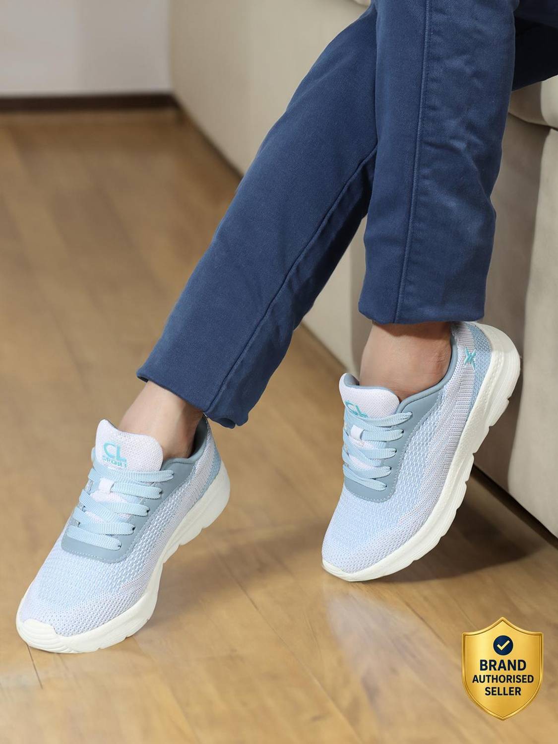 CARLTON LONDON Women Mesh Flyknit Technology Lace-Up Sports Shoes Running Shoes For Women