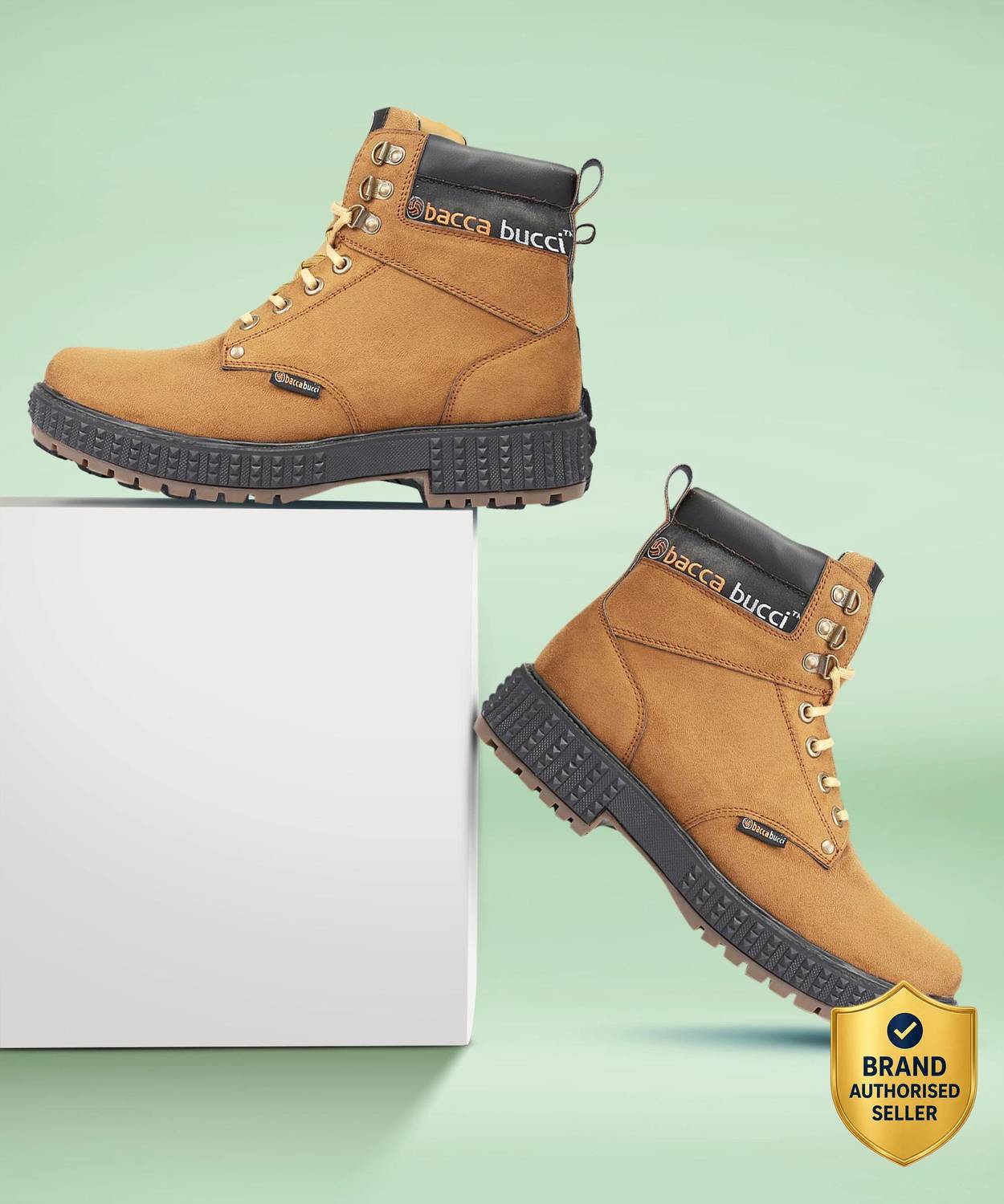 bacca bucci Moto Inspired SCOTT 4-Eye Combat Boots Boots For Men