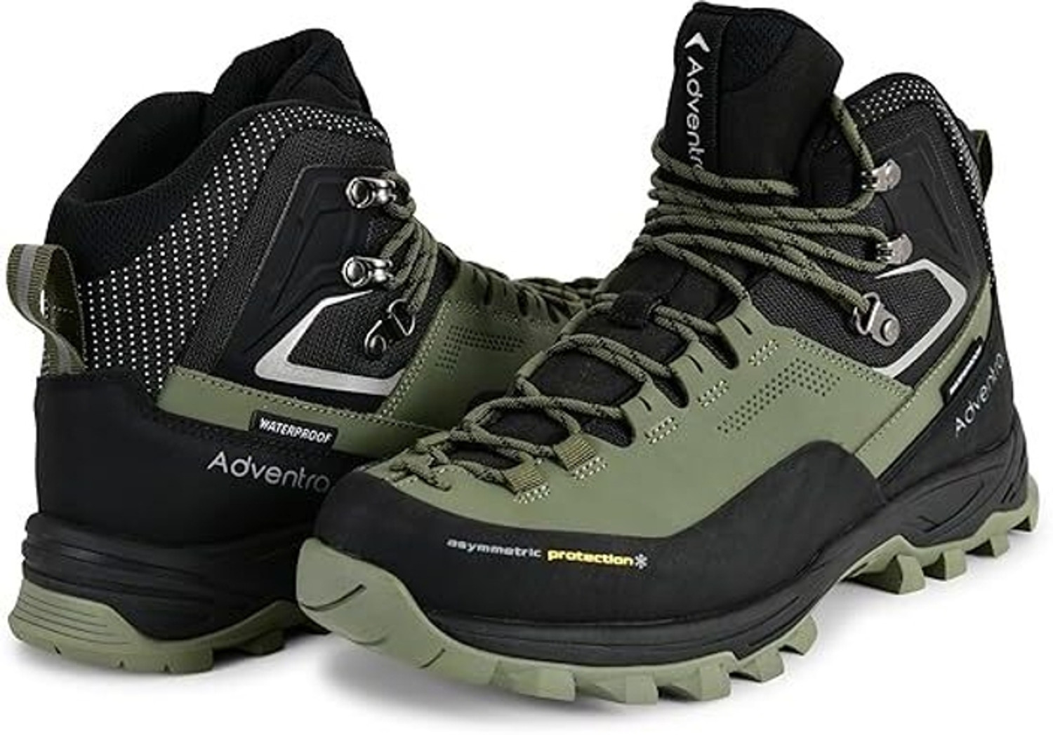 Image of Adventra Adventra Men's Warm Waterproof Hiking Boots |WH1106 | Green Outdoors For Men