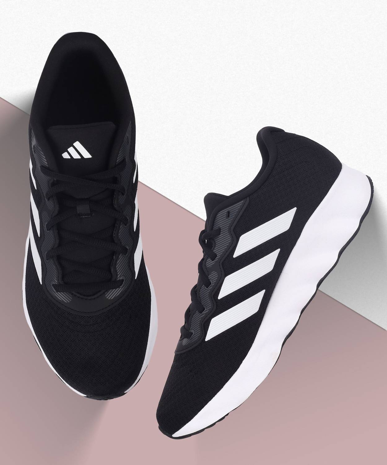 Adidas Shift Run U Black Running Shoes For Men - Image 2