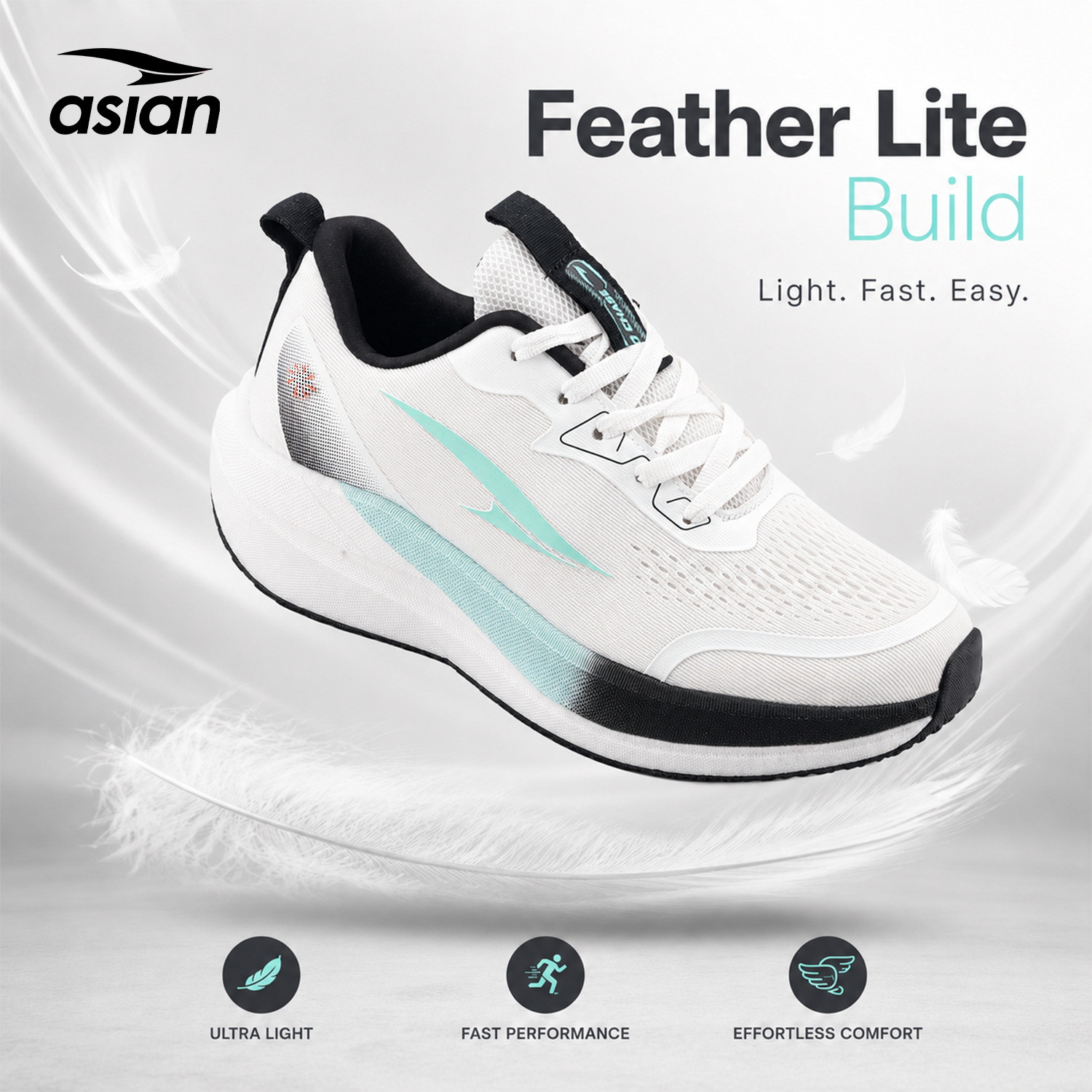 Image of asian Hypercushion Carbon-13 Men's Running Shoes with Breathable Mesh Upper Running Shoes For Men
