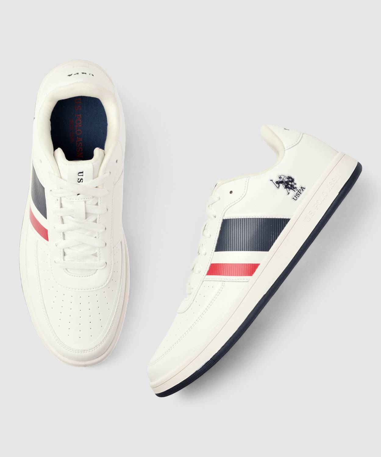 U.S. POLO ASSN. Men's White Sneakers - Image 2