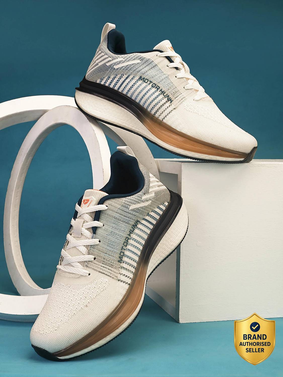 Abros SLED Athleisure Cultured Round-Toe Shape & Hyperfuse Technology Walking Shoes For Men