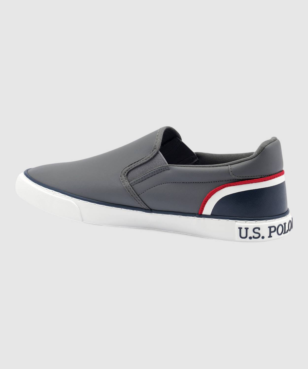 U.S. POLO ASSN. TIMEO Slip On Sneakers for Men, Gray - Image 4
