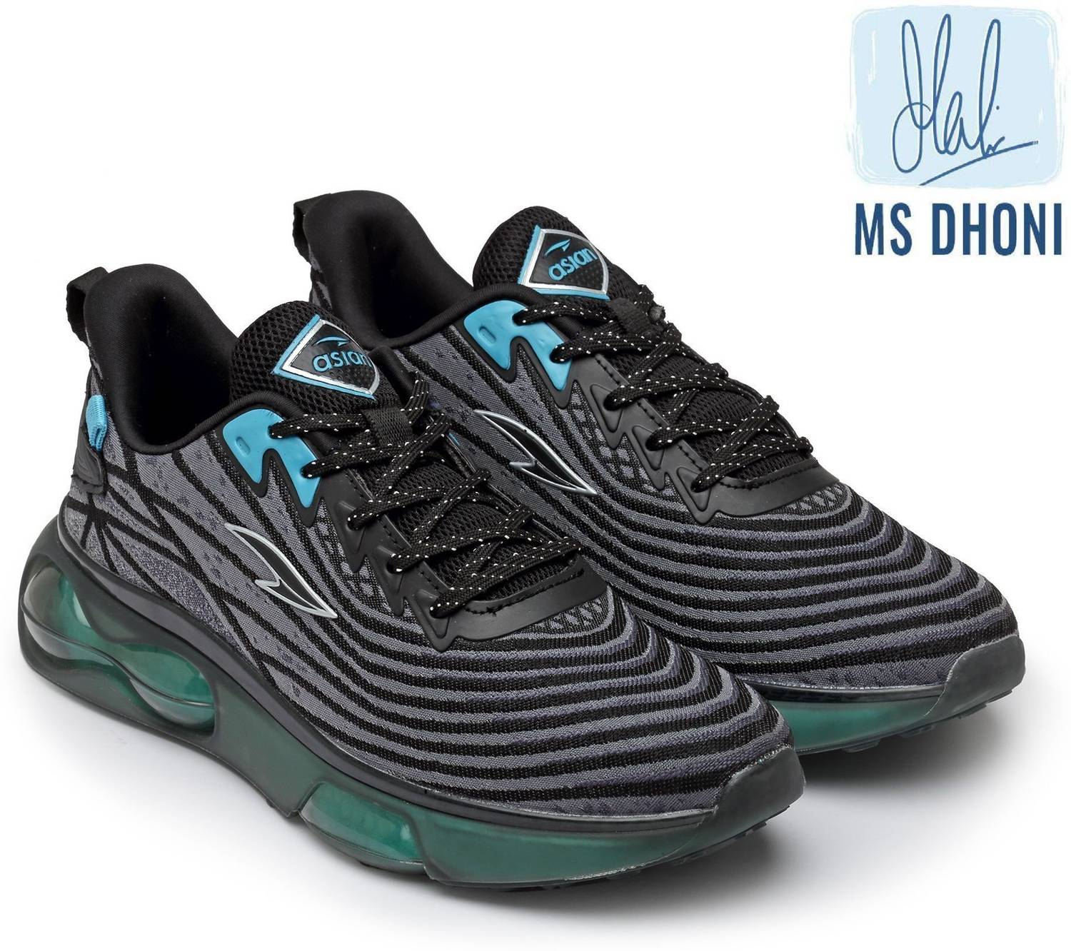 asian Airweave-02 Grey Men's Running Shoes - Image 5