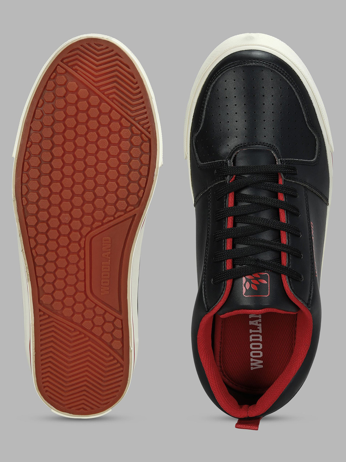 Image of WOODLAND Lace Up Lightweight Breathable Comfortable Daily Use Casuals For Men