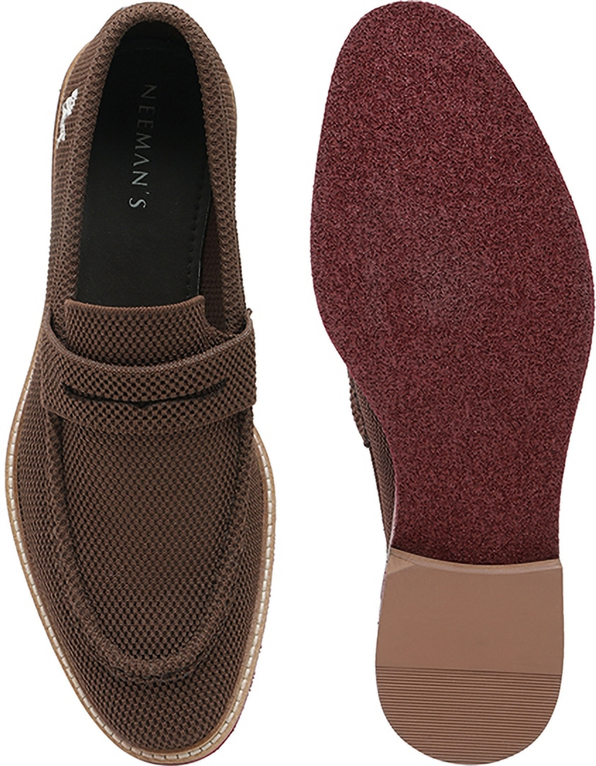Image of Neemans Block Heel Loafers for Men | Comfortable, Lightweight and Breathable Loafers For Men