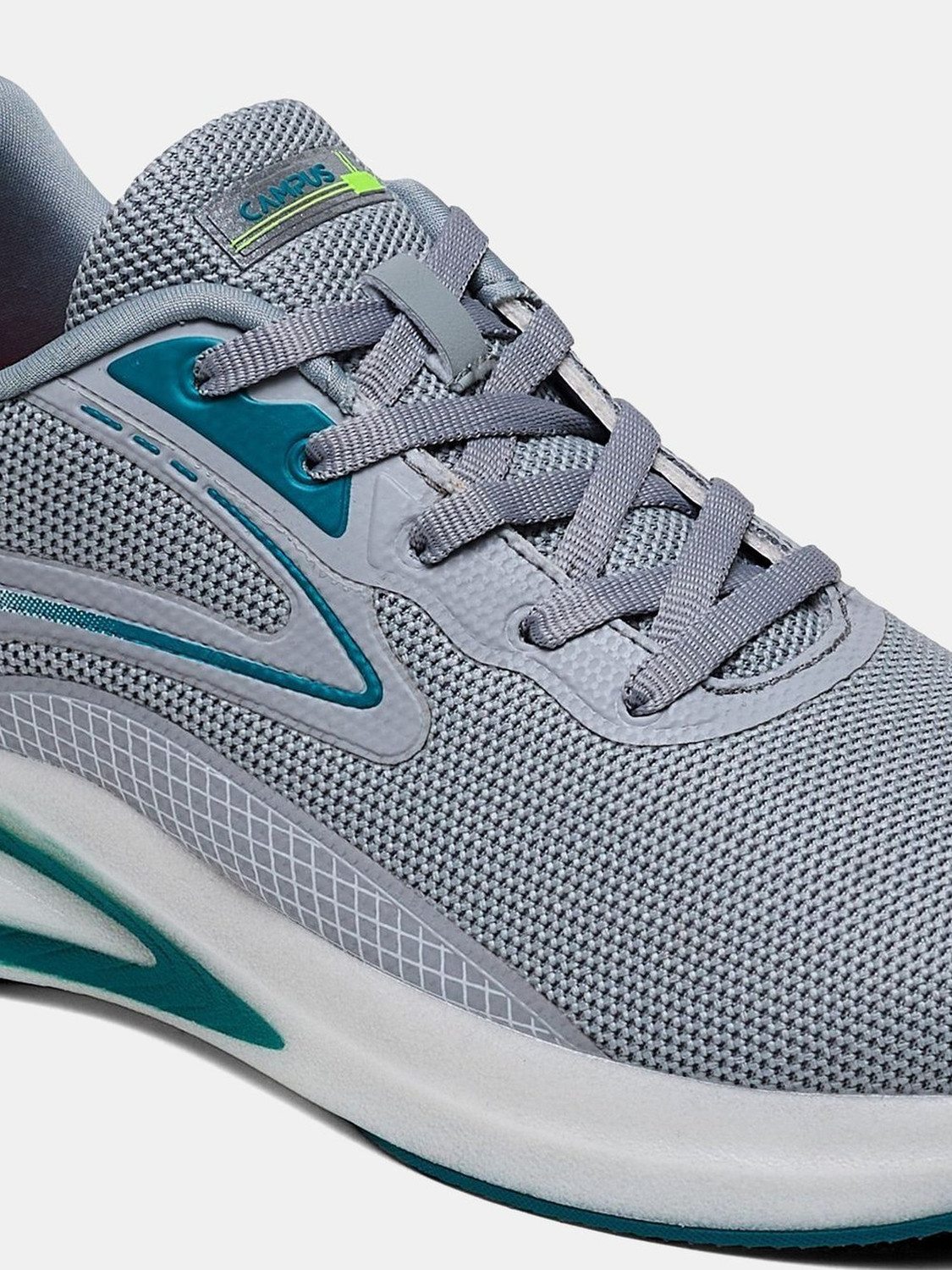 Image of CAMPUS REBEL Men's Sports Shoes | Breathable Mesh Upper with Nitrofly Tech | Lace-Up Running Shoes For Men