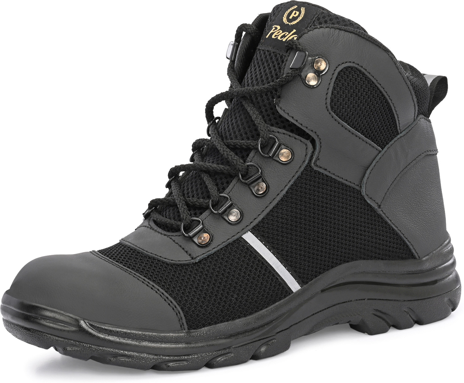Image of Peclo Steel Toe Safety Shoe|High-Quality Genuine Leather|High Akle Safety Boot Boots For Men