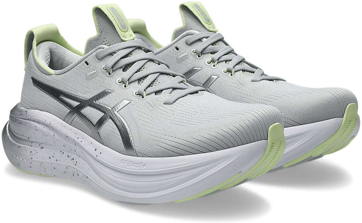 Image of Asics GEL-NIMBUS 28 PLATINUM Running Shoes For Women (Grey, 4)