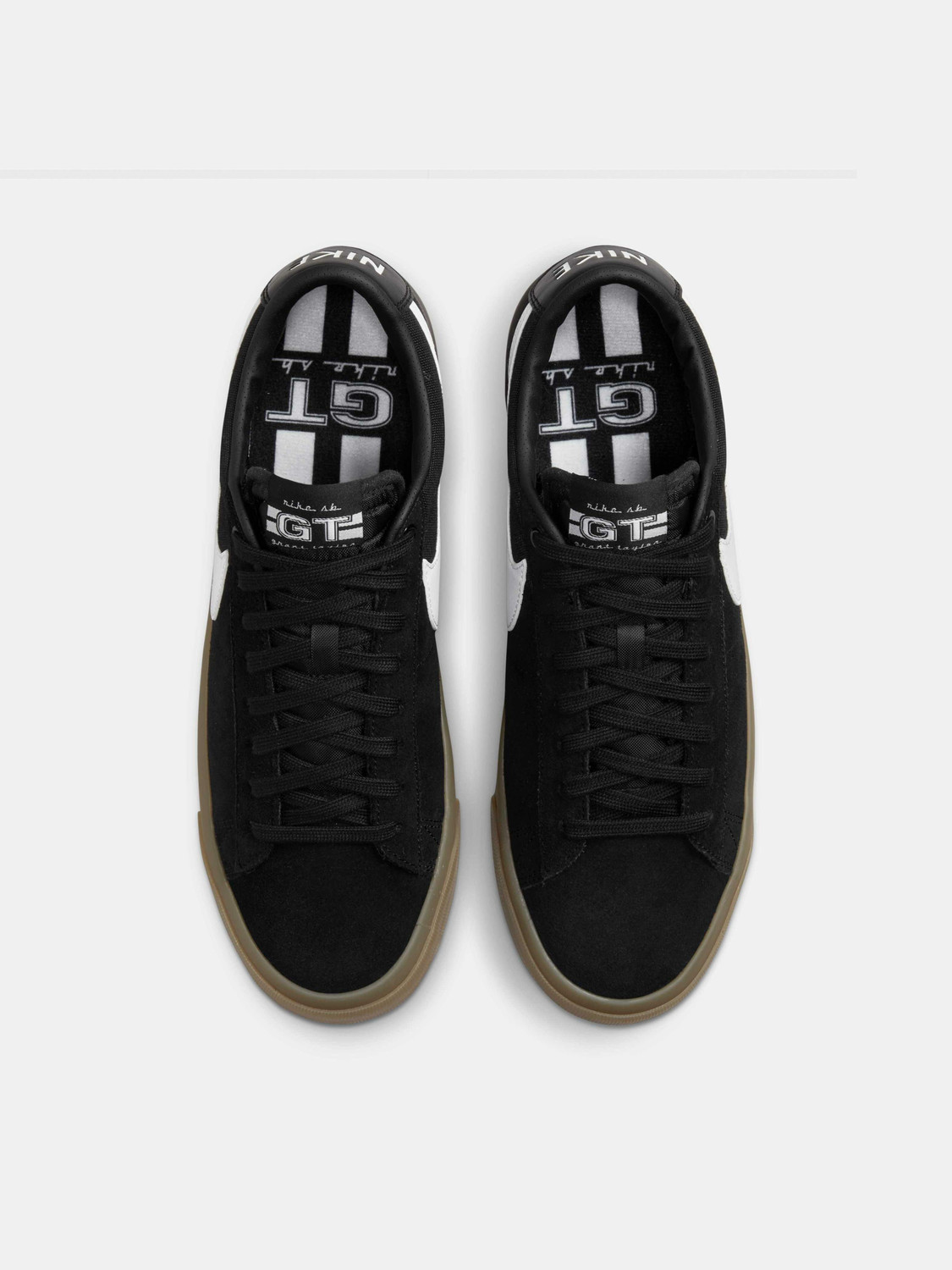 Image of NIKE SB ZOOM BLAZER LOW PRO GT Skateboard Shoes For Men (Black, 9)