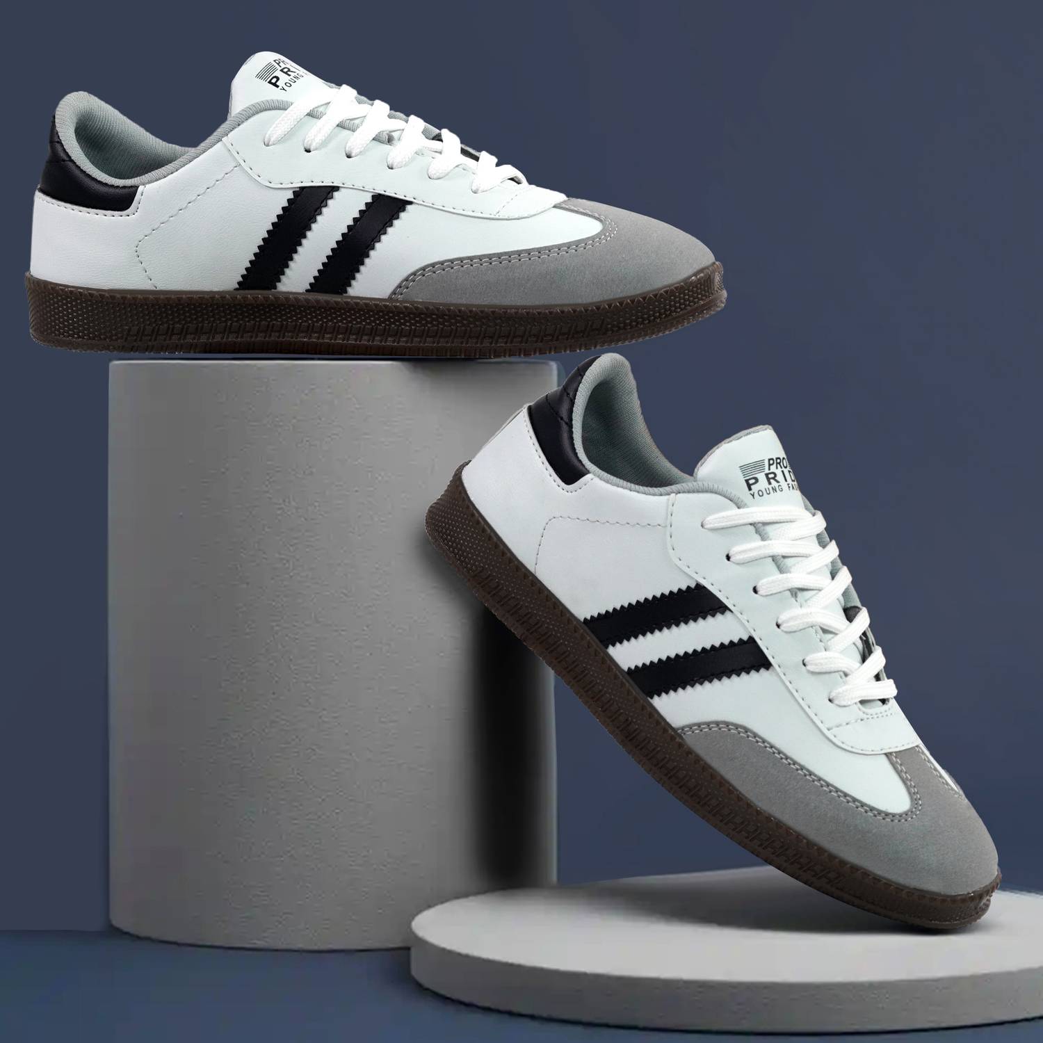 PROPRIDE Young Fashion Men's Black Sneakers - Image 1