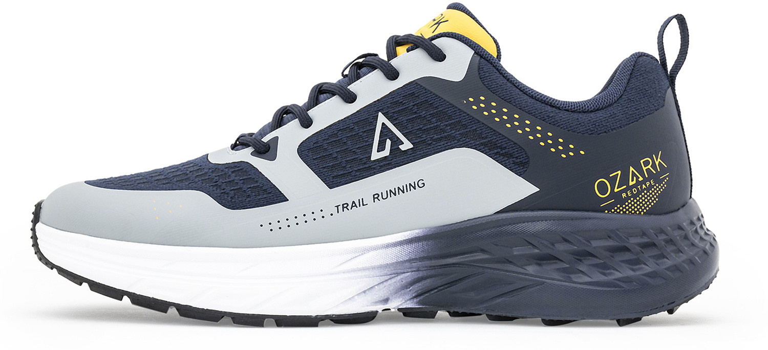 Image of RED TAPE Ozark Outdoor Trail Running Shoes for Men | Grey Navy Outdoor Performance Running Shoes For Men