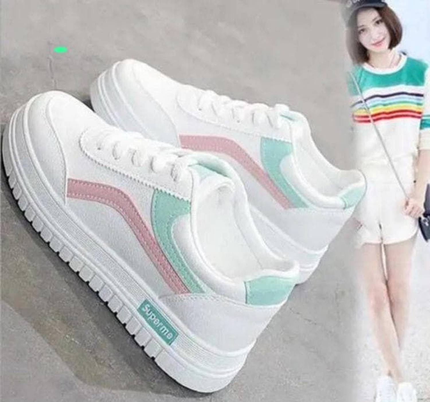 Avose Girls Lace Sneakers - Image 1