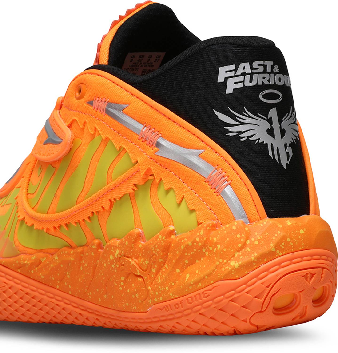 PUMA MB.05 Fast & Furious LA Basketball Shoes For Men Orange - Image 4