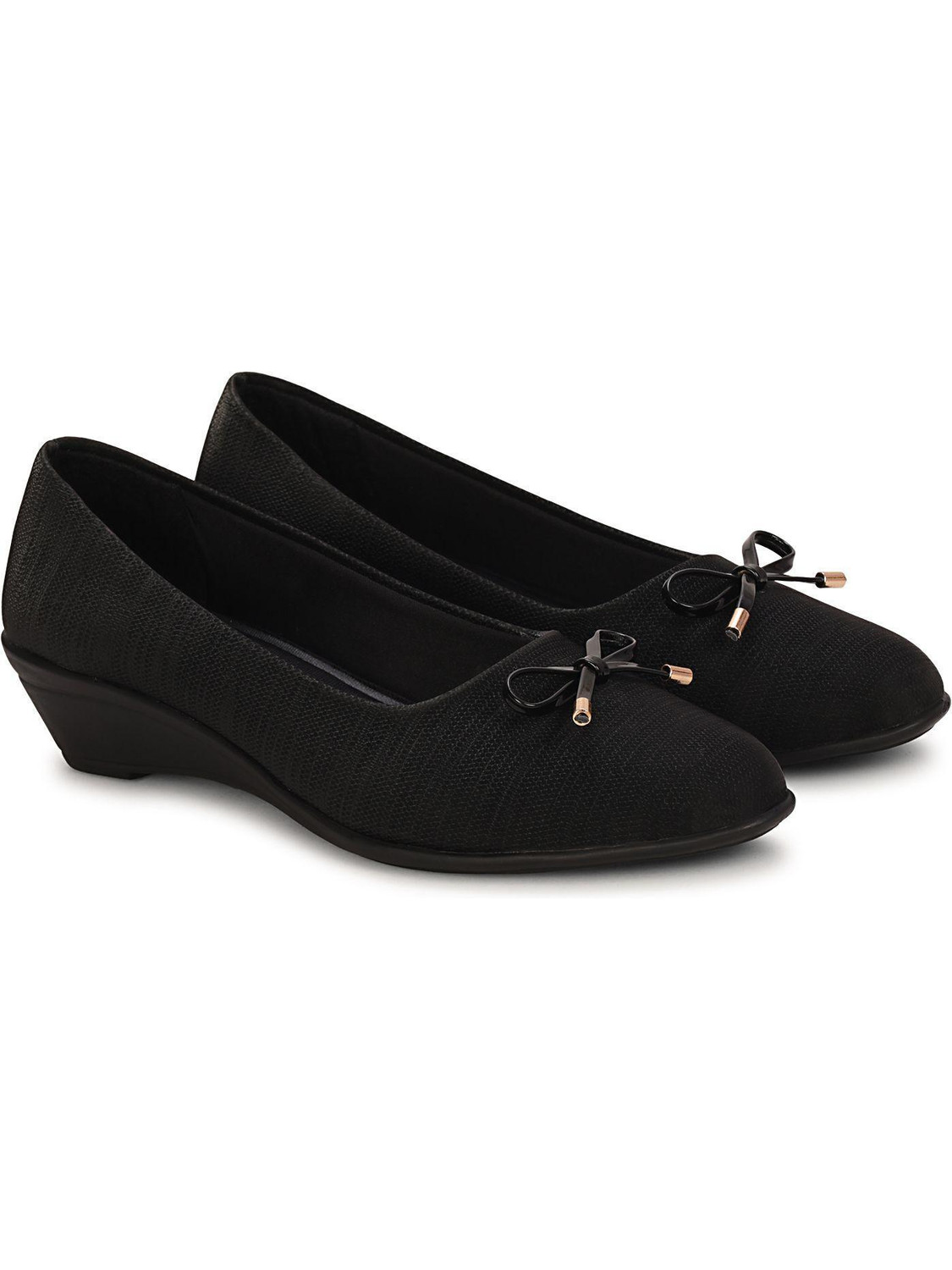 Image of Anita Sarees Women's Synthetic Leather Low Wedge Heel Formal, Casual Ballerinas & Women Bellies