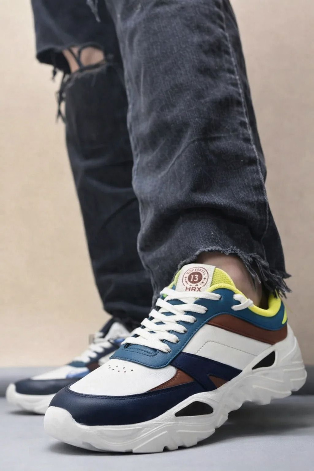 Image of HRX by Hrithik Roshan Casuals For Men (Multicolor, Multicolor, 9)