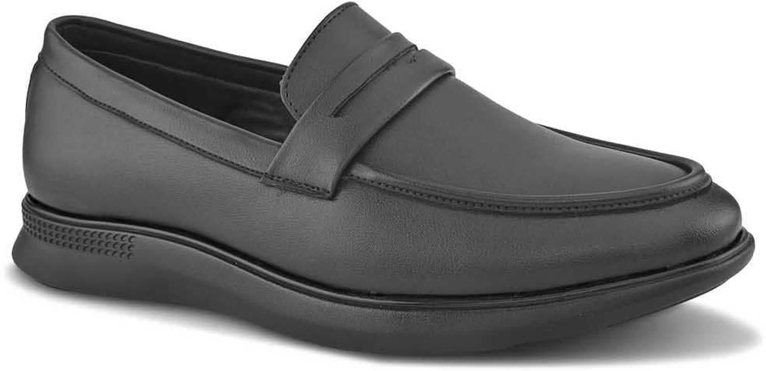HERE&NOW Black Penny Formal Shoes - Image 4