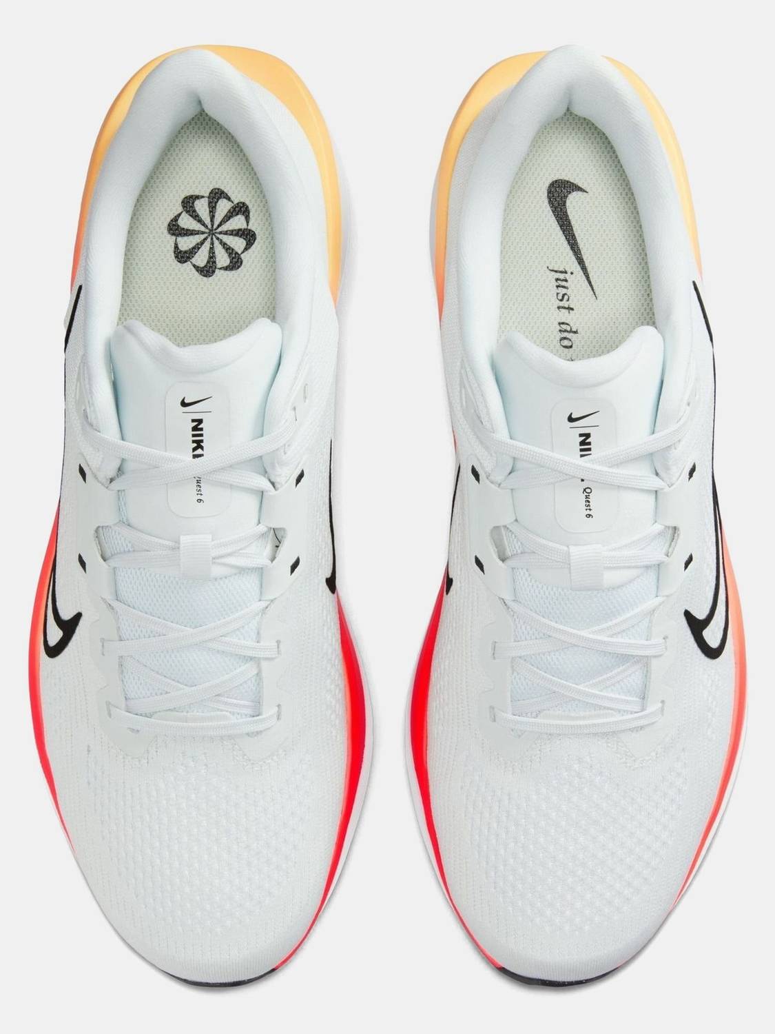 NIKE QUEST 6 Men White Running Shoes - Image 5