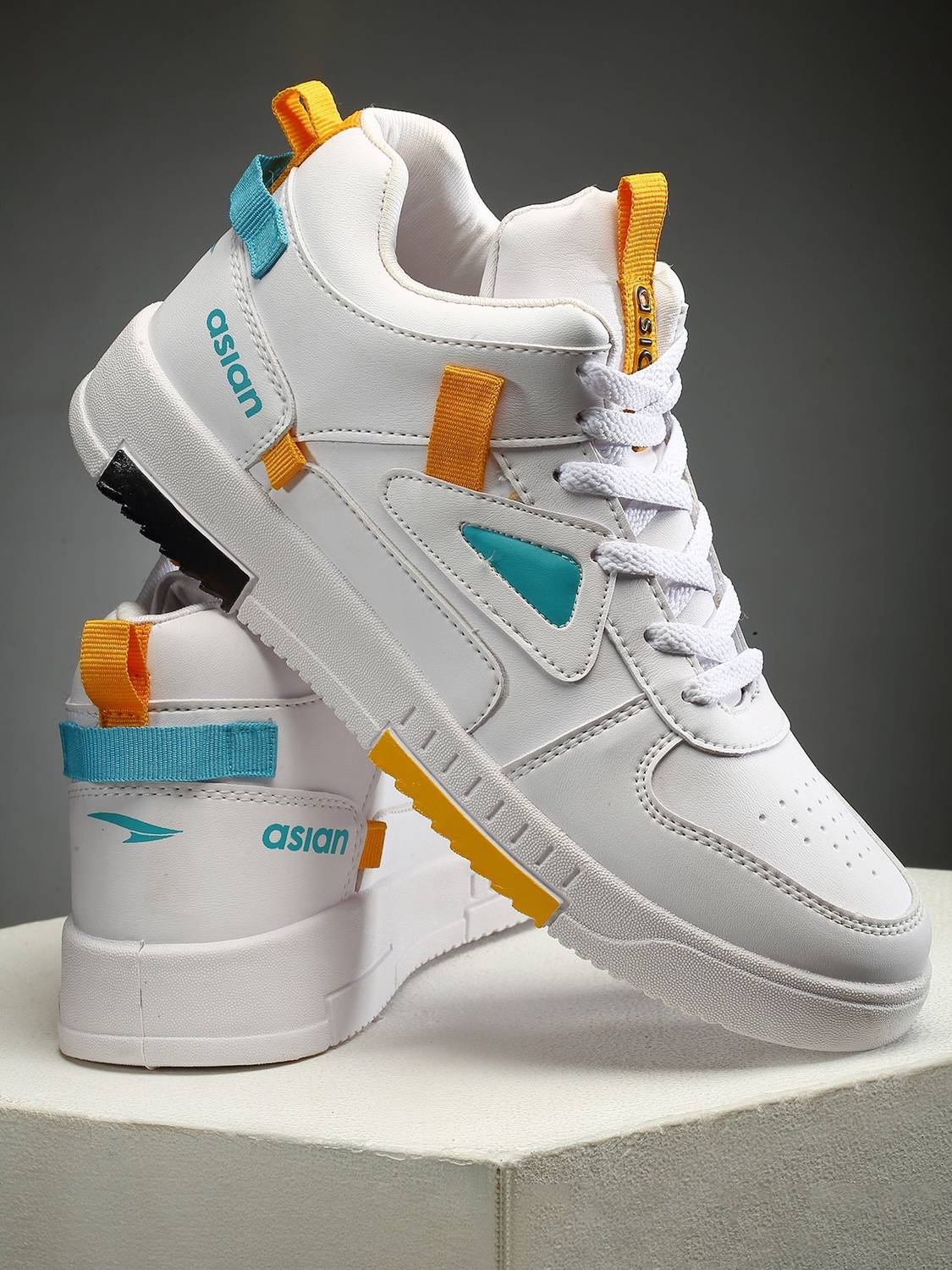 asian Tarzan-11 Men's Canvas High Top Sneakers - Image 1