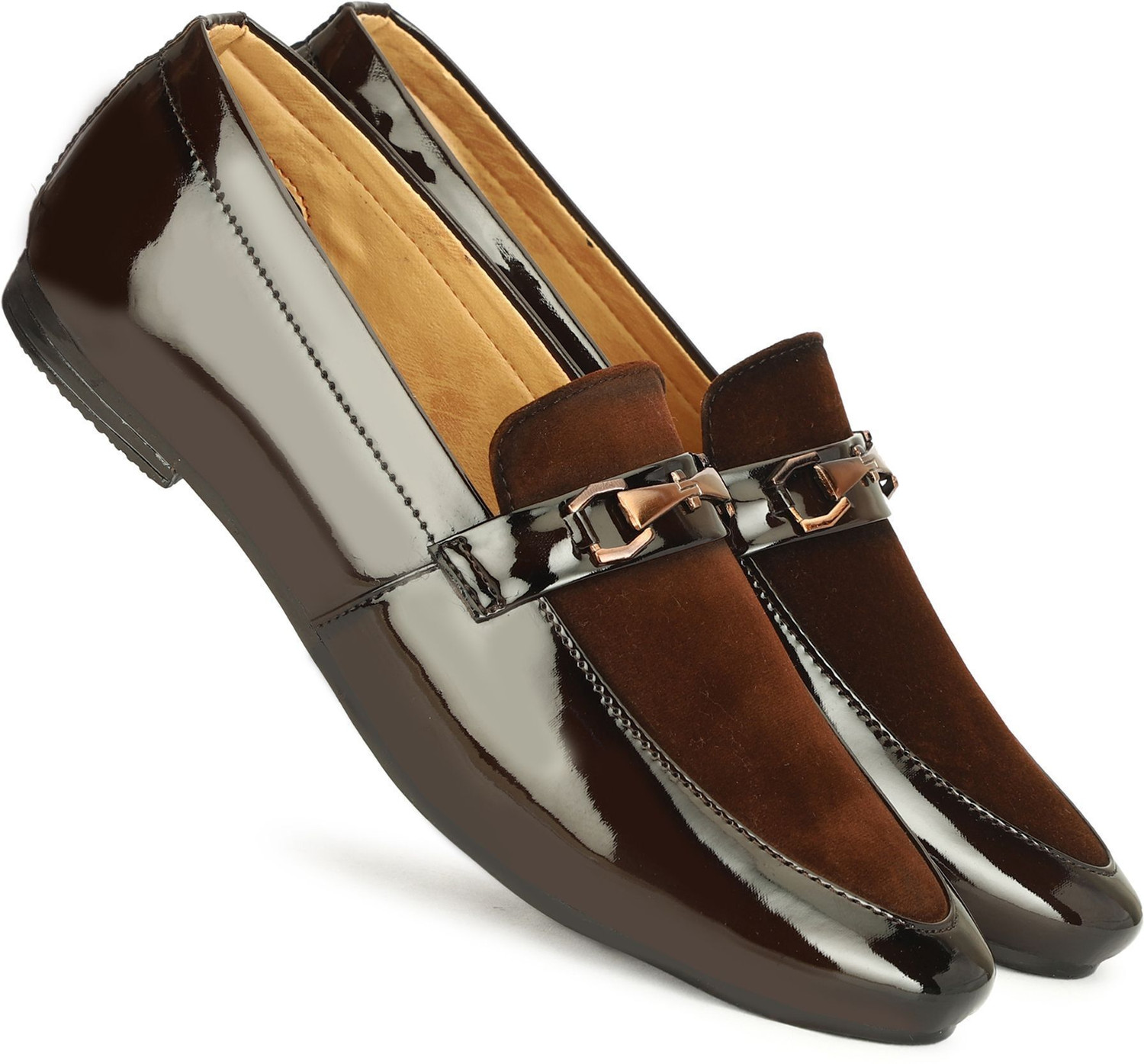 Image of Von kiraro Men Brown Loafers | Loafers & Party Wear Shoes | Loafers Shoes for Men Loafers For Men