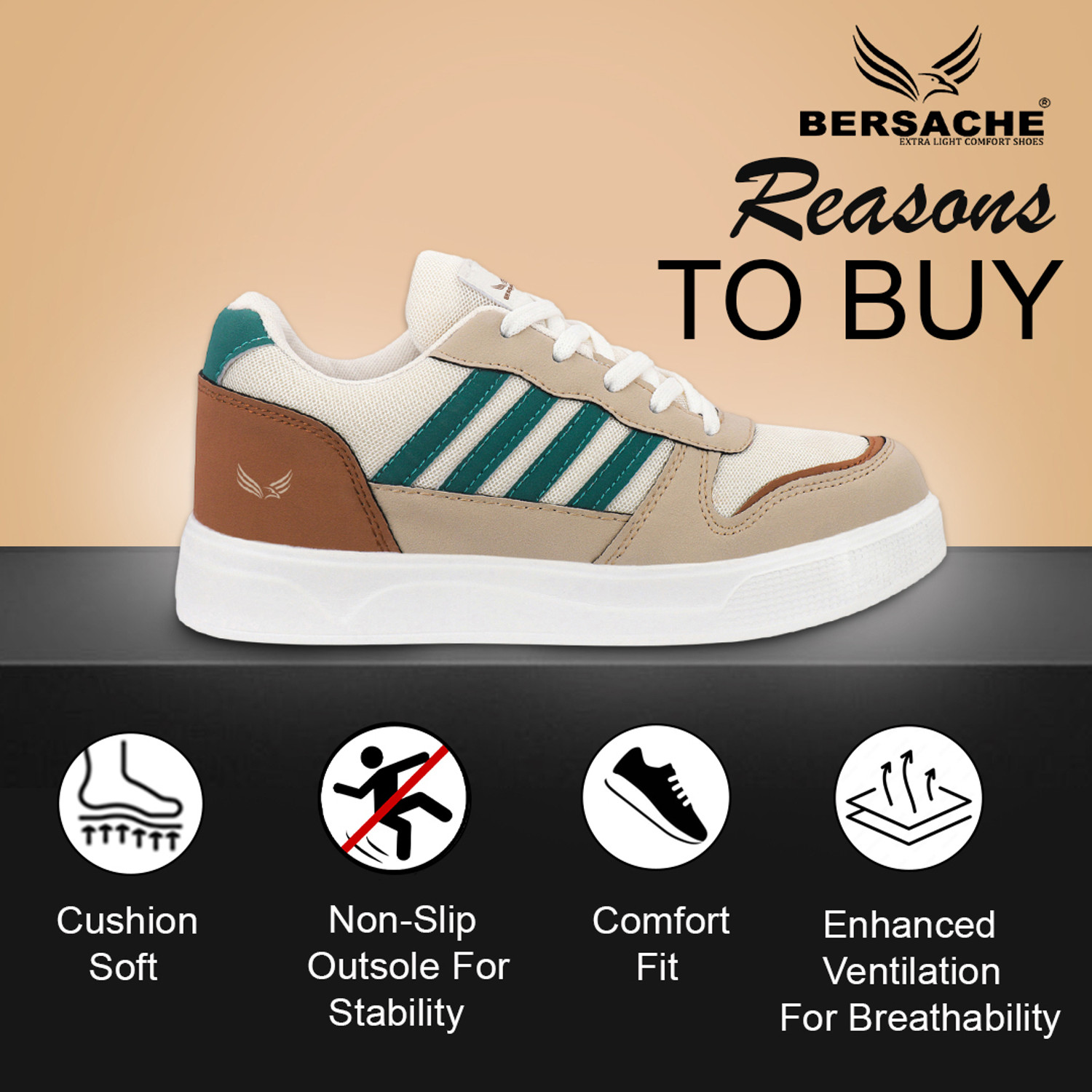 Image of BERSACHE Premium Sports ,walking,Gym,cricket, Trending Running Shoes For Men's Running Shoes For Men