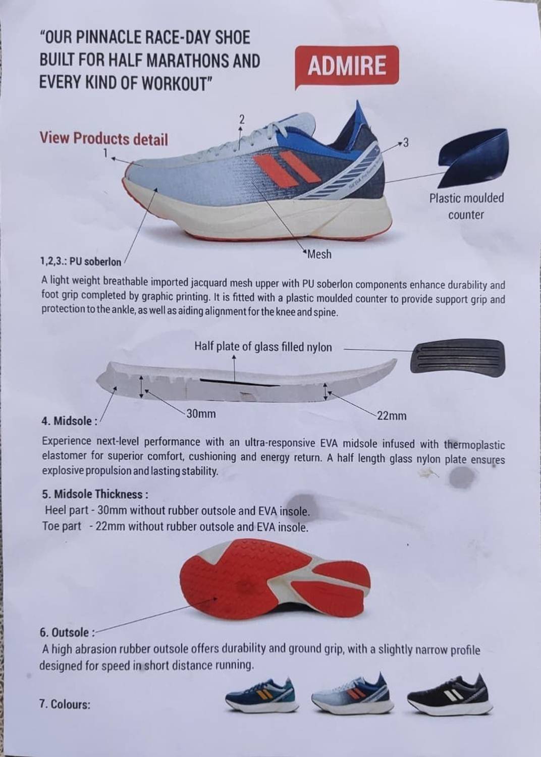SEGA New Admire 2026 Men's Running Shoes - Image 4