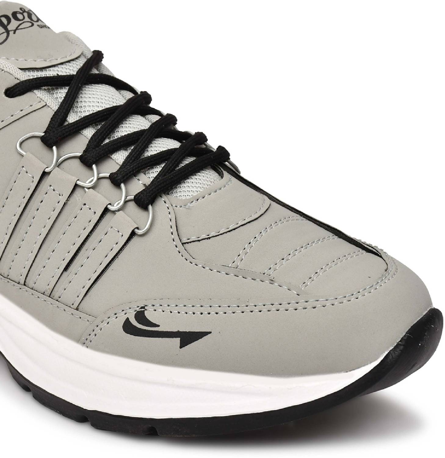 BAERU Grey Men's Casual Shoes - Image 5